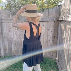 Black Free People Swing Top
